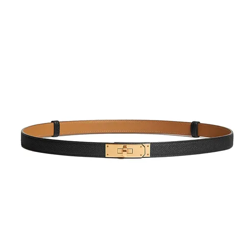 Thắt lưng - Thắt Lưng Nữ Hermès Kelly 18 Belt Noir H069853CC89 Màu Đen Nâu - Vua Hàng Hiệu