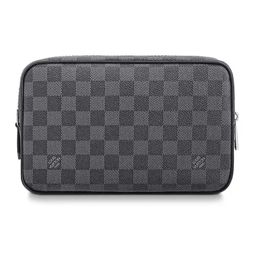 Louis Vuitton - Túi Cầm Tay Nam Louis Vuitton LV Kasai Clutch N41664 Màu Đen Xám - Vua Hàng Hiệu