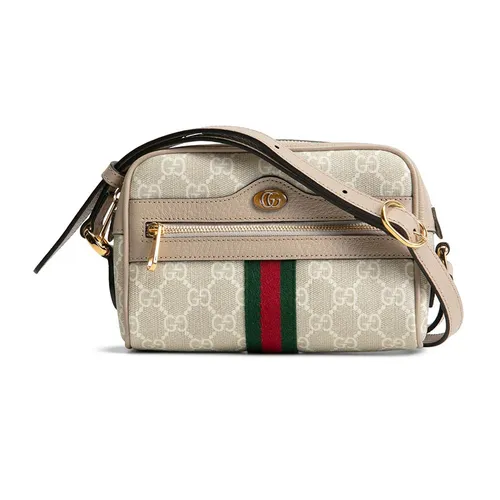 Túi xách Gucci - Túi Đeo Chéo Nữ Gucci Supreme Ophidia Mini Crossbody Cream Màu Kem - Vua Hàng Hiệu