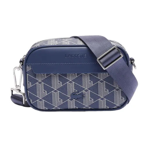 Túi Đeo Chéo Lacoste Small The Blend Satchel Crossbody Bag NH3650LX M83 Màu Xanh Navy - Túi xách - Vua Hàng Hiệu