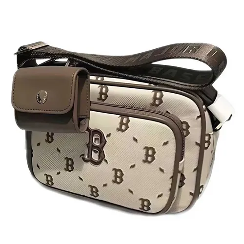 MLB Korea - Túi Đeo Chéo MLB Boston Red Sox Crossbody Bag Màu Nâu Nhạt - Vua Hàng Hiệu