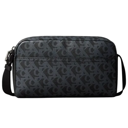 Túi xách Calvin Klein - Túi Đeo Chéo Nam Calvin Klein Borsa Calvin Klein Matte AOP Camera Bag 22 Màu Đen Họa Tiết - Vua Hàng Hiệu