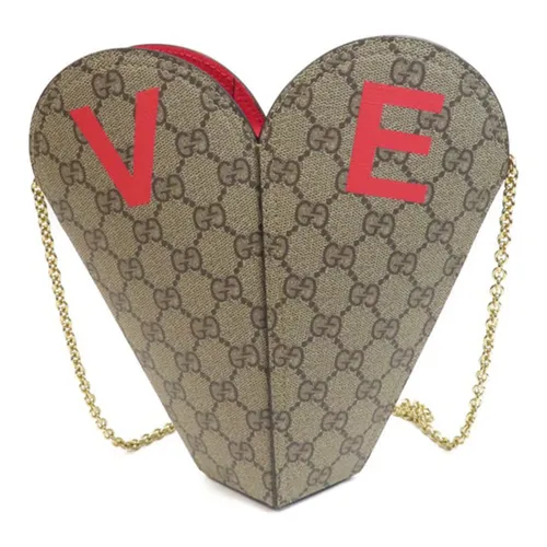 Túi xách Gucci - Túi Đeo Chéo Nữ Gucci Chain Shoulder Màu Be - Vua Hàng Hiệu