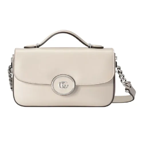 Túi xách Gucci - Túi Đeo Chéo Nữ Gucci Petite GG Mini Shoulder Bag White Màu Trắng Kem - Vua Hàng Hiệu