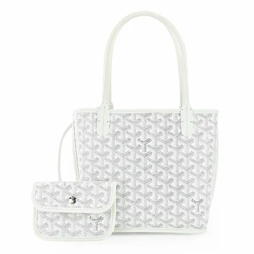 Túi xách Túi tote - Túi Tote Nữ Goyard Anjou Tote Bag Màu Trắng - Vua Hàng Hiệu