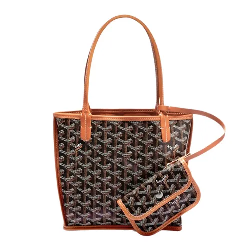 Túi xách Túi tote - Túi Tote Nữ Goyard Mini Anju Tote Bag Màu Nâu - Vua Hàng Hiệu