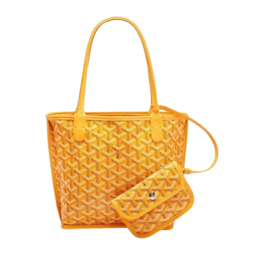 Túi xách Túi tote - Túi Tote Nữ Goyard Mini Anju Tote Bag Màu Vàng - Vua Hàng Hiệu