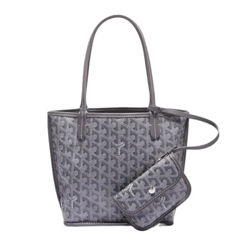 Túi xách Túi tote - Túi Tote Nữ Goyard Mini Anju Tote Bag Màu Xám - Vua Hàng Hiệu