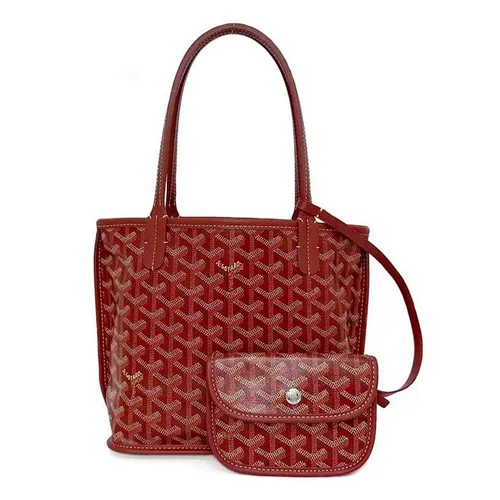 Túi xách Túi tote - Túi Tote Nữ Goyard Red Calfskin Tote Bag Màu Đỏ - Vua Hàng Hiệu