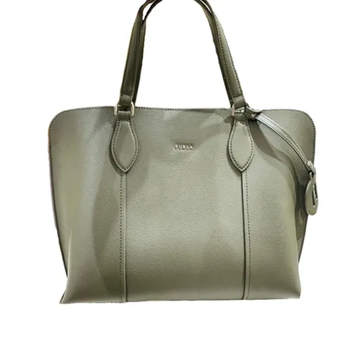 Túi xách Túi tote - Túi Tote Nữ Furla Vittoria M Green Màu Xanh - Vua Hàng Hiệu
