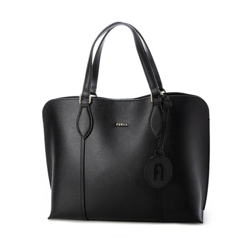 Túi xách Túi tote - Túi Tote Nữ Furla Vittoria M Nero Black Màu Đen - Vua Hàng Hiệu