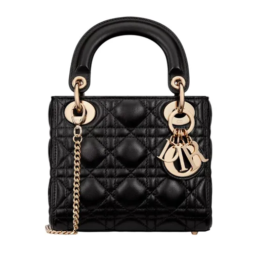Túi xách Dior - Túi Xách Tay Nữ Dior Mini Lady Dior Bag M0505ONGE_M900 Màu Đen - Vua Hàng Hiệu