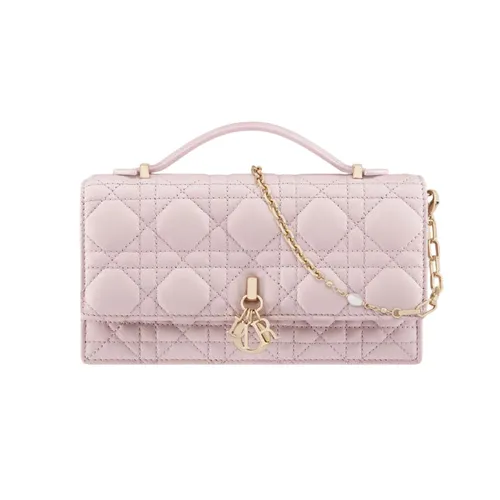 Túi xách Dior - Túi Xách Tay Nữ Dior My Dior Mini Bag Pale Pink Cannage Lambskin S0980ONMJ_M05N Màu Hồng - Vua Hàng Hiệu