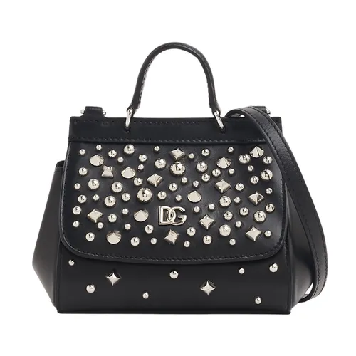 Dolce & Gabbana - Túi Xách Tay Nữ Dolce & Gabbana D&G Sicily Mini Bag EB0003AV57480999 Màu Đen - Vua Hàng Hiệu