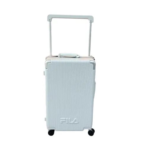 Túi xách Hàn Quốc - Vali Fila Embossed Logo Màu Trắng Size 20 - Vua Hàng Hiệu