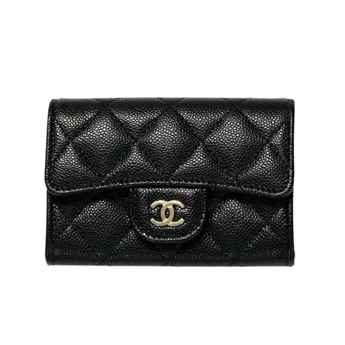Túi xách Chanel - Ví Đựng Thẻ Nữ Chanel Classic Flap Card Holder Caviar Gold Hardware Màu Đen - Vua Hàng Hiệu