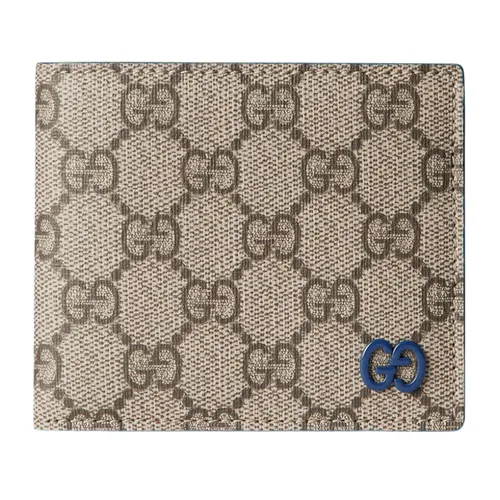 Ví Nữ Gucci Blue Interior GG Bi Fold Wallet ‎768243 FACQC 9441 Màu Xanh Ghi - Túi xách - Vua Hàng Hiệu
