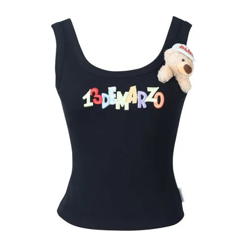 Thời trang Áo ba lỗ - Áo Ba Lỗ Nữ 13 De Marzo In Black DMZ1831 TS038 02-06-279 Tank Top Màu Đen Size S - Vua Hàng Hiệu