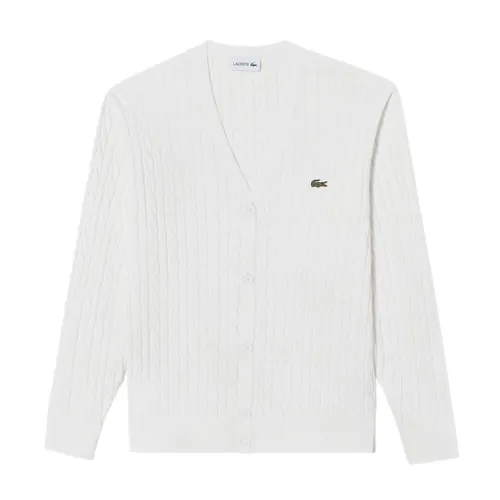 Áo Cardigan Nam Lacoste Men's AH122E-54G Màu Trắng Size S - Thời trang - Vua Hàng Hiệu