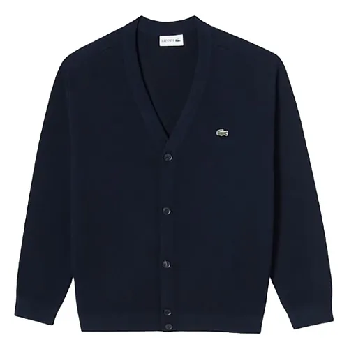 Áo Len Cardigan Lacoste Basic Y AH260E-51NR Màu Xanh Navy Size S - Thời trang - Vua Hàng Hiệu