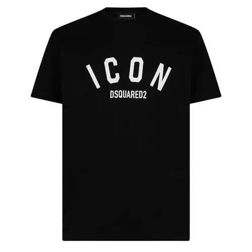 Thời trang Ý - Áo Phông Nam Dsquared2 Icon Logo Tshirt S79GC0089S23009900 Màu Đen Size S - Vua Hàng Hiệu