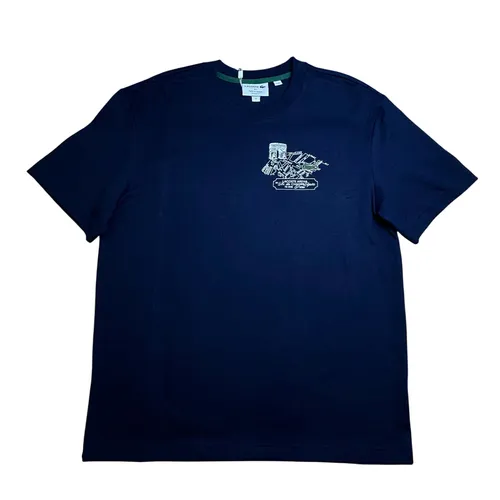 Thời trang - Áo Phông Nam Lacoste Men's T-Shirt TH3686 166 Màu Xanh Navy Size M - Vua Hàng Hiệu
