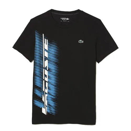 Thời trang Áo phông - Áo Phông Nam Lacoste Sport Regular Fit With Contrast Branding T-Shirt TH5189 031 Màu Đen Size 4 - Vua Hàng Hiệu