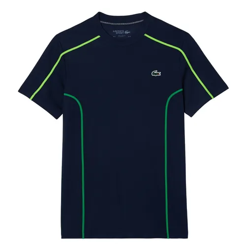 Thời trang Áo phông - Áo Phông Nam Lacoste Ultra-Dry Piqué Tennis Regular Fit T-Shirt TH7545 166 Màu Xanh Navy Size 2 - Vua Hàng Hiệu