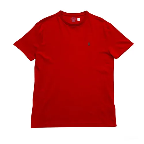 Thời trang Áo phông 100% Cotton - Áo Phông Nữ Ralph Lauren Classic Fit Jersey Crewneck In Red 710907741030 Tshirt Màu Đỏ Size S - Vua Hàng Hiệu