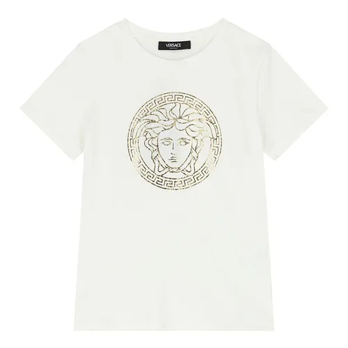 Áo Phông Trẻ Em Versace Logo Medusa Kids T-Shirt 1000239 1A10164 2W110 Màu Trắng Size 14Y - Thời trang - Vua Hàng Hiệu