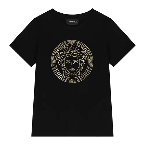 Áo Phông Trẻ Em Versace Logo Medusa T-Shirt 1000239 1A10164 2B130 Màu Đen Size 14 - Thời trang - Vua Hàng Hiệu