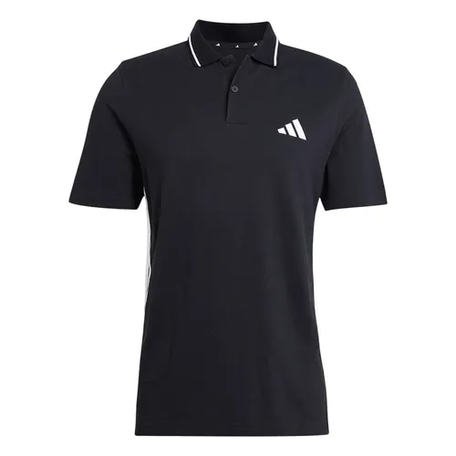 Thời trang Đức - Áo Polo Nam Adidas Essentials 3 Sọc Vải Piqué JE6380 Màu Đen Size XS - Vua Hàng Hiệu