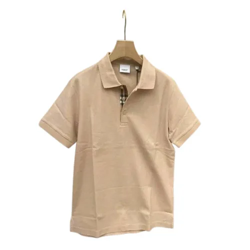 Thời trang Áo Polo - Áo Polo Nam Burberry Camel Màu Be Size XS - Vua Hàng Hiệu