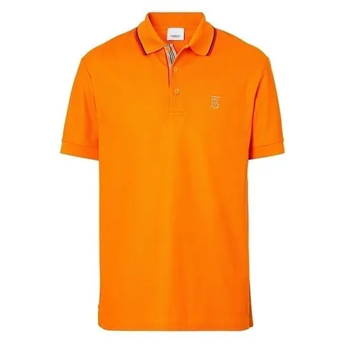 Áo Polo Nam Burberry Men's Orange Tb Logo Shirt 8040702 Màu Cam Size S