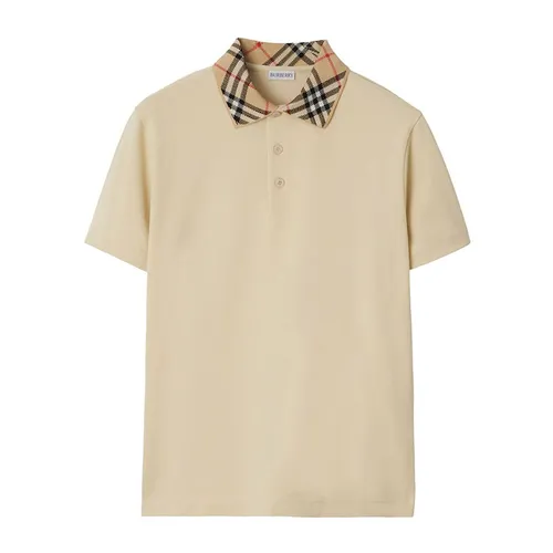 Thời trang Áo Polo - Áo Polo Nam Burberry Polo Shirt Beige 8103864 Màu Be Size XS - Vua Hàng Hiệu
