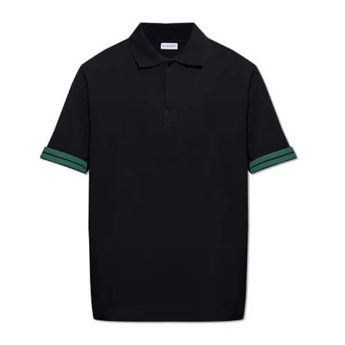 Thời trang Burberry Áo Polo - Áo Polo Nam Burberry With Logo Polo Màu Đen Size M - Vua Hàng Hiệu