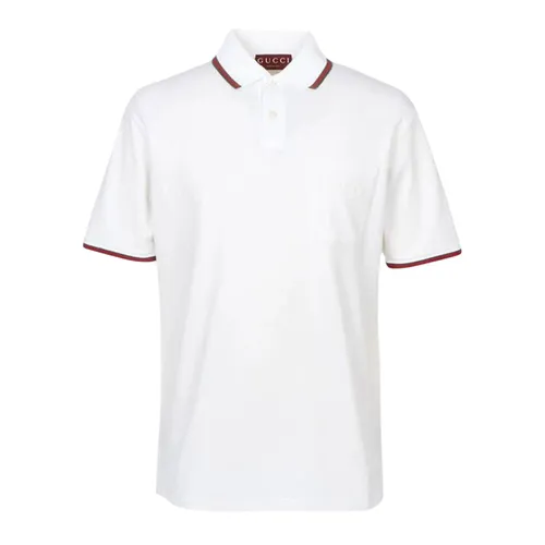 Áo Polo Nam Gucci Cotton With Logo Embroidery In White 795174 XJG5C 9733 Màu Trắng Size XS - Thời trang - Vua Hàng Hiệu
