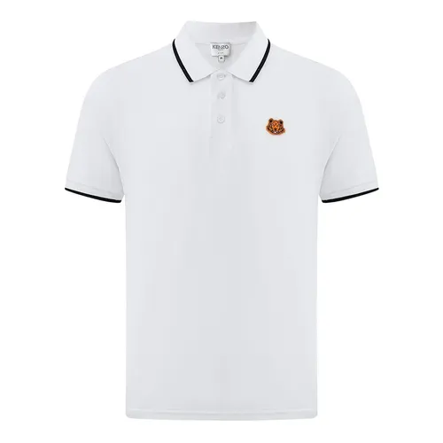 Áo Polo Nam Kenzo Tiger Crest Shirt F755PO0014BA Màu Trắng Size M