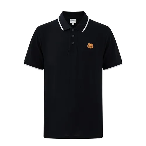 Kenzo - Áo Polo Nam Kenzo Tiger Embroidered Logo Màu Đen Size S - Vua Hàng Hiệu