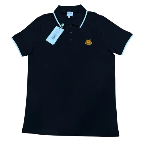 Kenzo - Áo Polo Nam Kenzo Tiger Patch Shirt 4BA99 Màu Đen Size XS - Vua Hàng Hiệu