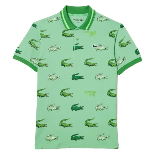 Thời trang Áo Polo - Áo Polo Nam Lacoste Golf Crocodile Print Polo Shirt DH518151BT2 PB03 Màu Xanh Green - Vua Hàng Hiệu