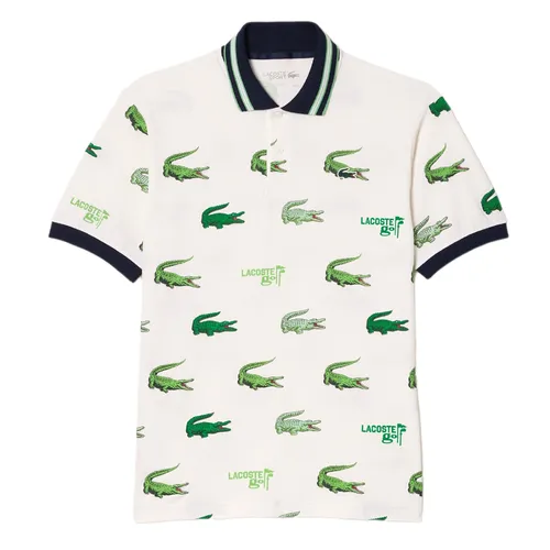 Áo Polo Nam Lacoste Men’s Croc Print Golf Polo DH5181 51 XIB Màu Trắng - Thời trang - Vua Hàng Hiệu