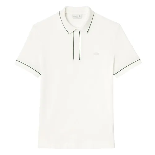Thời trang Nam Áo Polo - Áo Polo Nam Lacoste Men's Regular Fit Paris Stretch Piqué PH8184 51 001 Màu Trắng Size 3 - Vua Hàng Hiệu