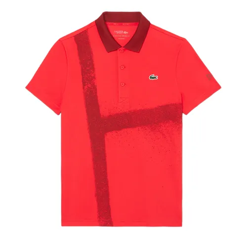 Thời trang Áo Polo - Áo Polo Nam Lacoste Men's Tennis x Novak Djokovic Polo Shirt DH8971 51 ZBG Màu Đỏ Size S - Vua Hàng Hiệu