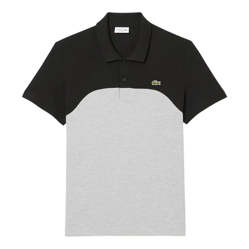 Thời trang Áo Polo - Áo Polo Nam Lacoste Regular Fit L.12.12 Petit Piqué PH2524 LY3 Màu Xám Đen Size 3 - Vua Hàng Hiệu