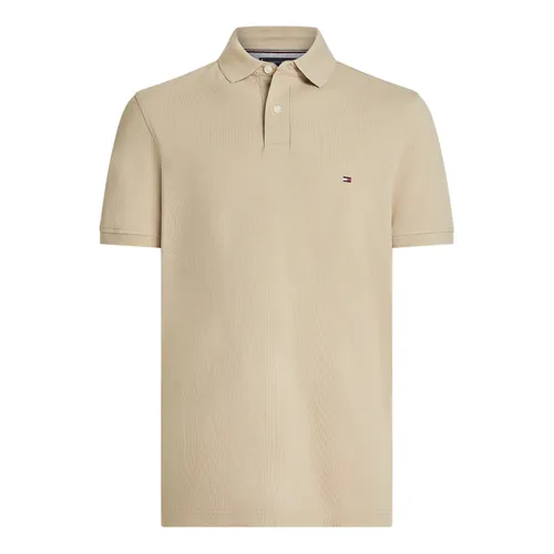 Thời trang Áo Polo - Áo Polo Nam Tommy Hilfiger Logo Embroidery In Beige XM0XM03902 RBL Màu Be Size XS - Vua Hàng Hiệu