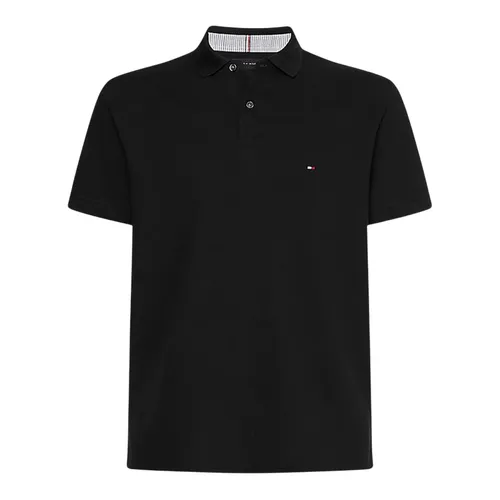 Thời trang Áo Polo - Áo Polo Nam Tommy Hilfiger Logo Embroidery In Black XM0XM04340 BDS Màu Đen Size XS - Vua Hàng Hiệu