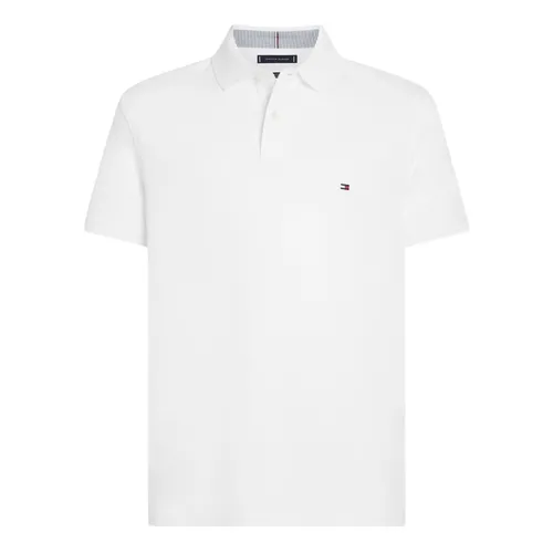 Thời trang Áo Polo - Áo Polo Nam Tommy Hilfiger Logo Embroidery In White XM0XM04340 YAF Màu Trắng Size XS - Vua Hàng Hiệu