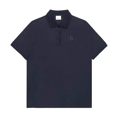 Thời trang Burberry - Áo Polo Nữ Burberry Polo Shirts Màu Xanh Navy Size XS - Vua Hàng Hiệu