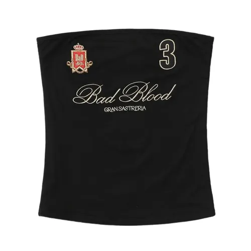 Badblood - Áo Quây Nữ Badblood Classic Logo Tube Top Black W-TNK25-021 Màu Đen - Vua Hàng Hiệu